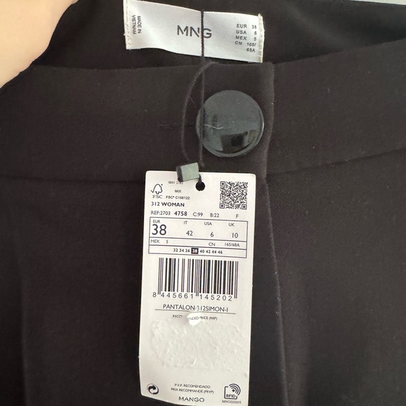 NWT Mango High-Waisted Trousers - Picture 3 of 4